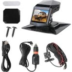 Sunshinee Çift Lens Dvr Kamera Araç Içi Kamera Video Kaydedici Dikiz Monitörü Dashcam 2 Inç Ekran 1080 P Geniş Açı (B) (Yurt Dışından) - Siyah