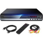Sunshinee DVD Oynatıcı 1080P Hd Ev DVD Oynatıcı Kutusu Tv Için Tüm Bölge Ücretsiz DVD Cd-Disk Oynatıcı Av Çıkışı Evd Oynatıcı--Abd Tak (Yurt Dışından) - Siyah