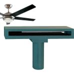 Sunshinee Hoover Yedek Parçaları,tavan Vantilatörü Temizleme Vakum Ataşmanı, Tavan Vantilatörü Bıçağı Temizleme Vakum Ataşmanı Temizleme Aleti Ataşmanı, A (Yurt Dışından) - Mavi