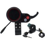 Sunshinee TF-100 Ekran Pano 6pin + Kontak Kilit Anahtarı Uzun Kablo Scooter Kilometre Kugoo M4 Elektrikli Scooter Parçaları (Yurt Dışından) - set