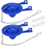 Sunshinee Tuvalet Sineklik Değiştirme Kiti, 2 Adet Yükseltme Pvc Malzeme 2 Inç Evrensel Amerikan Standart Tuvalet Tankı ile Uyumlu (Yurt Dışından) - Mavi