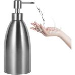 Sunsky 500 ml. Paslanmaz Çelik Sabunluk Mutfak Banyo Şampuan Kutusu Deterjan Şişesi (Yurt Dışından) - Beyaz