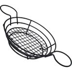 Sunstar Tekmarked Metal Sosluklu Ekmek, Hamburger ve Patates Kızartması Sunum Sepeti - 36X23