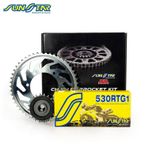 SUNSTAR ZİNCİR DİŞLİ SETİ SUZUKI GSF BANDIT S 600cc ZİNCİR: 530RTG1 Gold-112 ÖN DİŞLİ: 15T ARKA DİŞLİ: JT 47T 20
