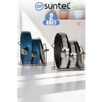 Suntel 2’li Set Tava Rafı Organizer – Tezgah & Dolap Içi Metal Düzenleyici