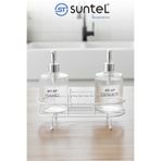 SUNTEL BANYO VE MUTFAK AKSESUARLARI Metal Standlı Sıvı Sabunluk Şişesi Seti - Modern Standlı