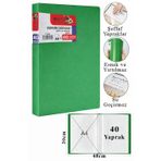Sunum Dosyası 60 Lı 1 Paket Poşet Dosyalı Katalog Dosyası 60 Poşetli Kendinden Dosya Plastik Kapaklı