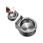 Sunup Paslanmaz Çelik Sigara Kokusunu Çeken Metal Çakmaklı Küllük Zippo Yakıt Benzin İle Çalışır