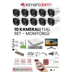 Sunveo 10 Kameralı 5 Mp Sesli Güvenlik Kamerası Gece Renkli Yüz ve Araç Tanımalı Full Hd Kamera Sistemi - Beyaz