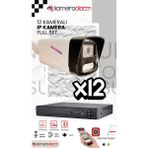 Sunveo 12 Kameralı 5 Mp Sesli Ip Güvenlik Kamerası Gece Renkli Yüz ve Araç Tanımalı Full Hd Kamera Sistemi
