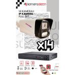 Sunveo 14 Kameralı 5 Mp Sesli Ip Güvenlik Kamerası Gece Renkli Yüz ve Araç Tanımalı Full Hd Kamera Sistemi