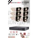 Sunveo 6 Kameralı 5 Mp Sesli Ip Güvenlik Kamerası Gece Renkli Yüz ve Araç Tanımalı Full Hd Kamera Sistemi - 1