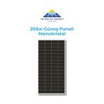 SUNWATT 205W MONOKRİSTAL A+ KALİTE GÜNEŞ PANELİ 1.SINIF YW SOLAR