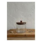 Suo Home Nilo Akasya Kapaklı Vakumlu Cam Kavanoz 1380ML (16x14cm)