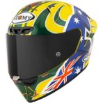 Suomy S1-Xr Gp Kask 2005 Troy Bayliss Edıtıon Sarı Mavi Yeşil Renkli Yüksek Performans
