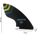 Sup Paddle Board Şişme Sörf Tahtası Renkli Fin - Siyah