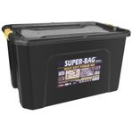 Super Bag 100 L Kapaklı Saklama Kutusu, Ağır Hizmet Plastik Depolama Kutusu, Çok Amaçlı Eşya Düzenleme ve Saklama Kabı, Darbeye Dayanıklı, Ev Garaj Depo Kullanımı, ASR-4040