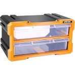 Super-Bag 2'li Modüler Monoblok Çekmece Seti - Siyah
