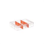 Super-Bag 6 inç Beta 9 Bölmeli Şeffaf Organizer Kutu