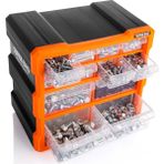 Super Bag ASR-6007 Monoblok 12 Çekmeceli Organizer Kutu - Siyah