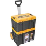 Super-Bag Master Case Tekerlekli 2’li Set Büyük Tekerlekli Teknisyen Takım Çantası M-L - Siyah