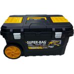 Super-Bag Super Bag 25,6 Inç Tekerlekli Mobil Takım Çantası Çekçekli Dayanıklı Tasarım ile Ofis ve Atölye Kullanımı İçin ASR4024 - Siyah