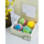 Super Bath Bomb Banyo Topu, Nem Topu, Banyo Bombası Meyve Bahçesi 4 Adet 120 gr