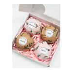 Super Bath Bomb Büyük Boy 4'lü Banyo Bombası, Nem Topu, Banyo Top 4 Adet 120 Gr