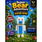 Super Bear Adventure Kutup Ayısı Figür Oyuncak | Oynar Eklemli 8 cm Koleksiyon Karakteri | Voltrex Design