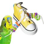 Super Bird Creations SB719 Beaker Sneaker Kuş Oyuncağı, Küçük/Orta Kuş Boyutu, 15,24 cm x 5,08 cm