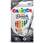 Super Brush Firca Uclu Keceli Boya Kalemi 10Lu