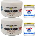 Süper Çörek Otu Kremi Xl Boy 2X200 Ml+Snow Kitten 2X50 ml Menthol Balm - 1Paket