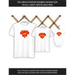 Super Dad Boy Baba Oğul (Tek Ürün Fiyatıdır Kombin Yapmak Için En Az 2 Adet Sepete Ekleyiniz) - 5 - 6 Yaş - Beyaz