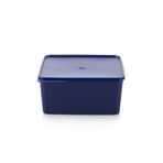 Süper Dükkan Tupperware Buzdolabı Gıda Saklama Kabı, Lacivert, 5 Lt, Kare