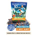 süper final 2023 Orijinal All Star Futbolcu Kartı 40 Adet (20 Paket,her Pakette 2 Adet Oyun Kartı)