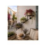 SUPER FLAMM Metal Çiçeklik Balkon Teras Kış Bahçesi