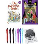 Süper Gazeteciler 3 Likörlü Çikolata ve Pat Karikatür Okulu 2'li Set - Kalem