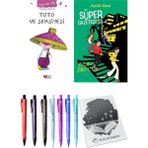 Süper Gazeteciler 4 Belalı Davetiye ve Toto ve Şemsiyesi 2'li Set - Kalem