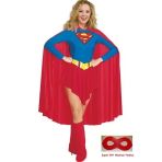 Super Girl Kostümü Yetişkin