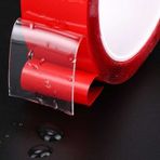 Süper Güçlü Çift Taraflı Şeffaf Silikon Bant 18mm*1.75mt