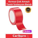 Süper Güçlü Su Geçirmez Sızdırmaz Kırmızı Renk Çok Amaçlı Tamir Izolasyon Bandı 48MM x 10M 1 Adet