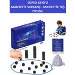 Süper Keyifli Manyetik Satranç-20 Taşlı Manyetik(Güçlü) Taş Oyunu- Harika Vakit Geçirmek Için Hediye