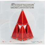 Super Mag Supermag 70 Parça Manyetik Yapı ve Geometri Seti- Stem Eğitici Manyetik Oyuncak - MIKNATISLI OYUNCAK