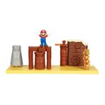 Super Mario 406184 Wüstenland Playset Aksiyon Figürü, Kahverengi