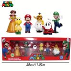 Süper Mario 6'Lı Set Mario ,Luigi, Yoshi, Prenses Figür Seti Oyuncaklar