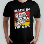 Super Mario Bros %100 Pamuklu Bisiklet Yaka T-Shirt Model 4 - Siyah - 8 - 12 Yaş