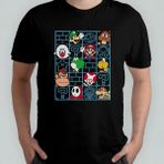 Super Mario Bros %100 Pamuklu Bisiklet Yaka T-Shirt Model 5 - Siyah - XL