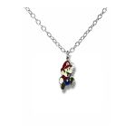 Super Mario Figürlü Renkli Unisex Kolye – 60 Cm Zincirli Retro Oyun Karakter Takısı