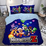 Super Mario Kardeşler Temalı Baskılı Çift Kişilik Nevresim Takımı Çok Renkli