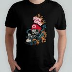 Super Mario Kart %100 Pamuklu Bisiklet Yaka T-Shirt Model 3 - Siyah - 8 - 12 Yaş